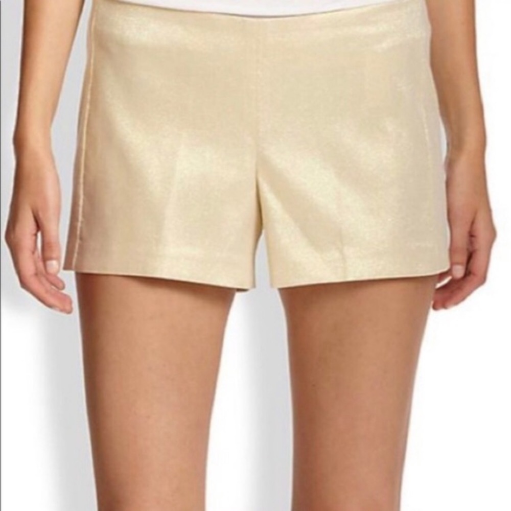 Lilly Pulitzer Gold Metallic  Liza Shorts